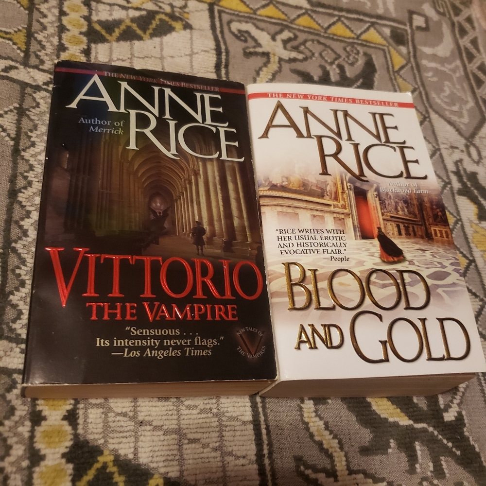 Two Vintage Y2K Anne Rice Books